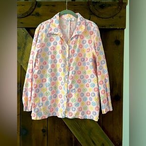 Fresh Produce Flower Linen Button Down Shirt